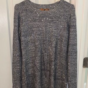 Belldini Gray Sequin Knit Sweater-NWOT